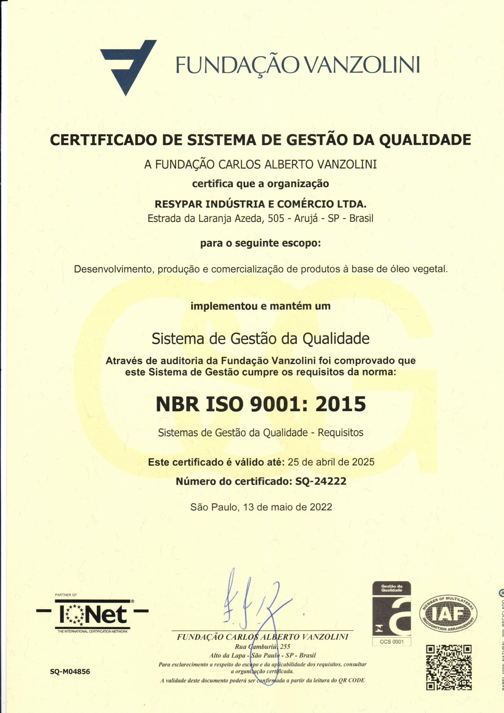 Certificado Iso 9001 2008 2017 By Cipsa Issuu